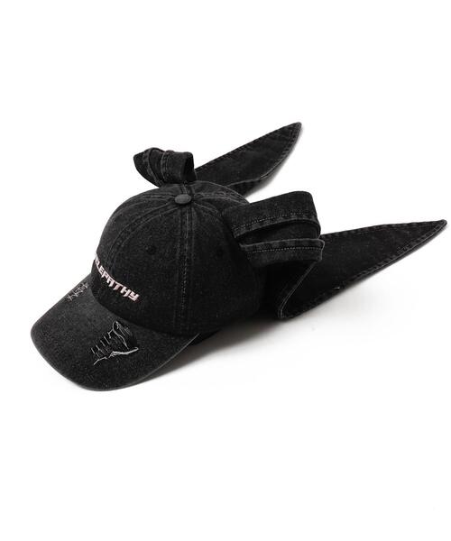 WEGO（ウィゴー）の「WEGO/うさ耳デニムキャップ（キャップ・レディース・スカイブルー/ブラック系その他・FREE）」の16枚目の写真