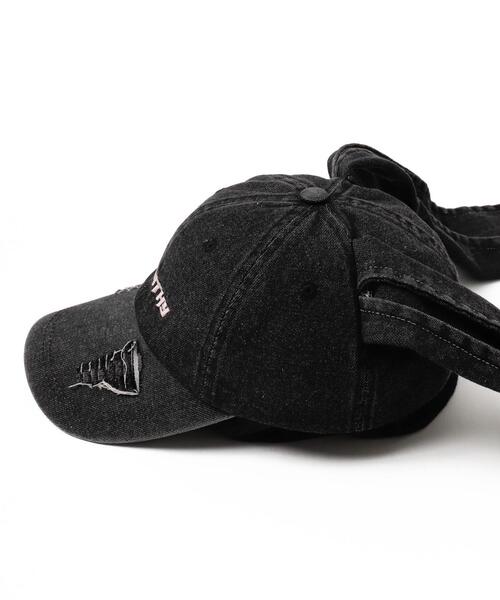 WEGO（ウィゴー）の「WEGO/うさ耳デニムキャップ（キャップ・レディース・スカイブルー/ブラック系その他・FREE）」の18枚目の写真