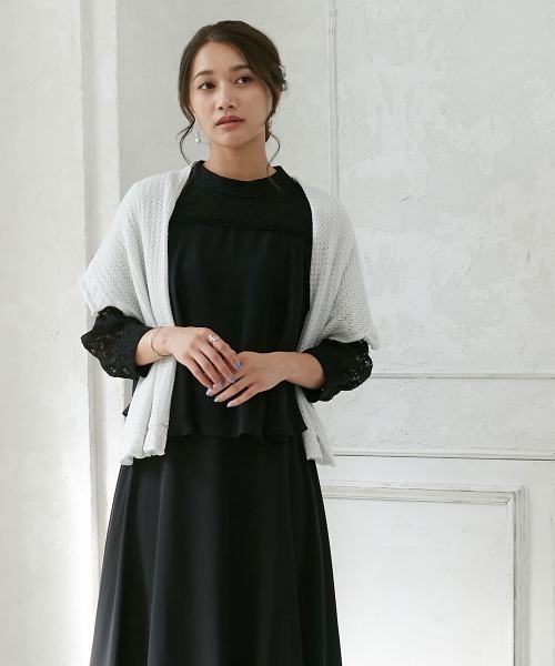 セール】ボレロにもなる透かし網ストール（ストール/ショール）｜Jolie