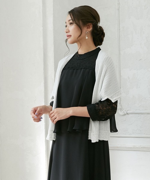 セール】ボレロにもなる透かし網ストール（ストール/ショール）｜Jolie