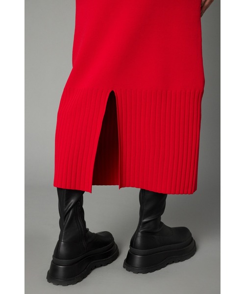 HeRIN.CYE(ヘリンドットサイ)の「2way slit knit skirt 2ウェイスリットニットスカート(スカート・レディース・レッド/ライトブルー/ネイビー・FREE)」の15枚目の写真