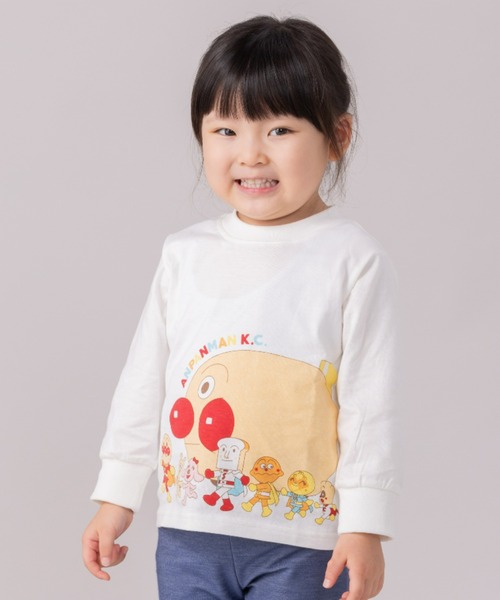 みんなで行進柄長袖Tシャツ（Tシャツ/カットソー）｜ANPANMAN KIDS COLLECTION（アンパンマンキッズコレクション）