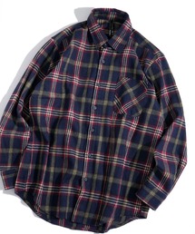 HALHAM（ハルハム）の「Vintage-like check flannel shirt/ヴィンテージライク レギュラーカラー フランネル シャツ オーバーサイズ メンズ レディース（シャツ/ブラウス）」