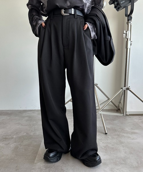 apres jour mignon（アプレジュールミニョン）の「アソートゆるストレートパンツ【SET UP可能】【ZOZOTOWN限定アイテム】（その他パンツ・レディース・ブラック/グレー系その他/カーキ/ブラウン系その他/ベージュ・SMALL/MEDIUM/X-LARGE）」の10枚目の写真