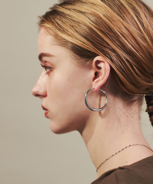 ciite'（シーテ）の「リングフープピアス  (両耳用)（ピアス（両耳用）・レディース・シルバー/ゴールド/ピンクゴールド・FREE）」の13枚目の写真