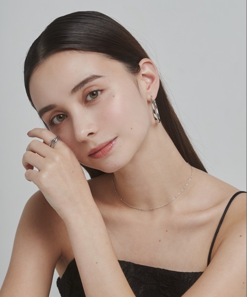 ciite'（シーテ）の「リングフープピアス  (両耳用)（ピアス（両耳用）・レディース・シルバー/ゴールド/ピンクゴールド・FREE）」の21枚目の写真