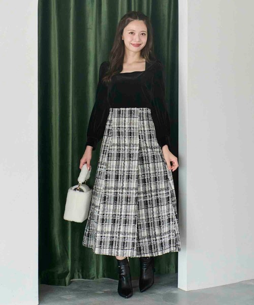 NOELA（ノエラ）の「スクエアネックベロアカットソー（Tシャツ/カットソー・レディース・ブラック/ブラウン・フリー）」の8枚目の写真