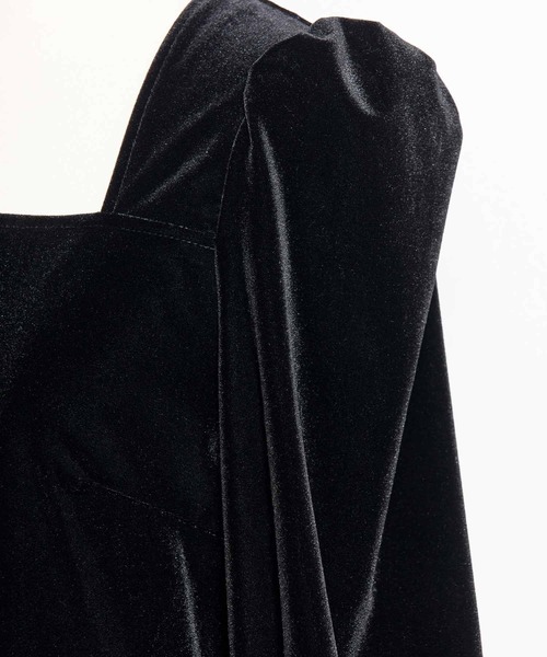 NOELA（ノエラ）の「スクエアネックベロアカットソー（Tシャツ/カットソー・レディース・ブラック/ブラウン・フリー）」の18枚目の写真