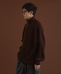 RUBBER LOGO DRIVERS KNIT/ラバーロゴドライバーズニット