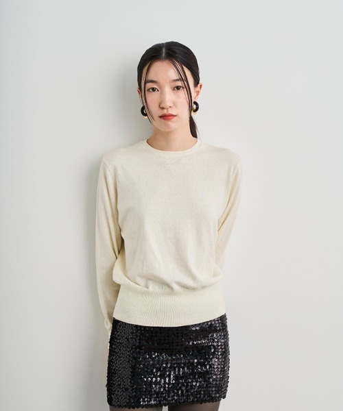 THEATREPRODUCTSシンボルマーク刺繍ニットプルオーバー（Tシャツ