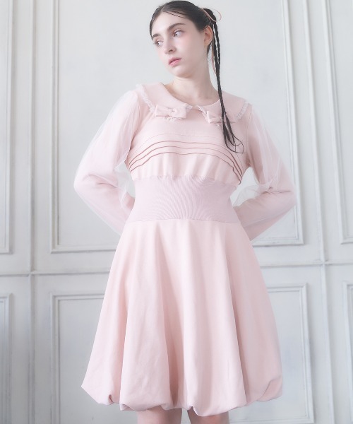 Lolime by mellfy memory（ロリミー バイ メルフィーメモリー）の「mythical balloon ミニワンピース（ワンピース・レディース・ピンク/グレー・M/LL）」の20枚目の写真