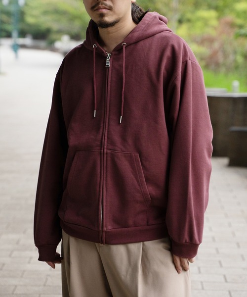 VENCEEXCHANGE（ヴァンスエクスチェンジ）の「マキシマムウェイトジップパーカー（パーカー・メンズ・ブルー/ブラック/レッド/ライトグレー・L/M）」の4枚目の写真