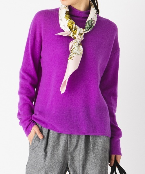 セール】カシミヤ100％ ふんわり ニット ハイネック プルオーバー