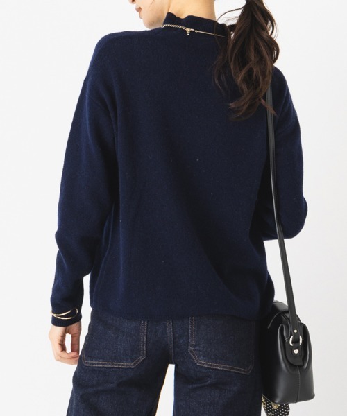 aunt lily(アントリリー)の「カシミヤ100% ふんわり ニット ハイネック プルオーバー セーター 軽い 軽量 あたたか きれいめ笳・(ニット/セーター・レディース・イエロー系その他/ネイビー/ライトグレー/ピンク・L/M/S/3L/LL)」の10枚目の写真