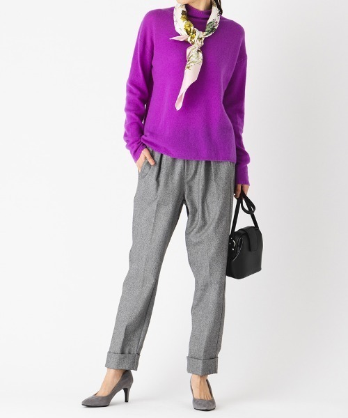 セール】カシミヤ100％ ふんわり ニット ハイネック プルオーバー