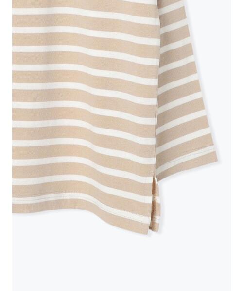 Lugnoncure（ルノンキュール）の「ボートネックボーダーワイドトップス（Tシャツ/カットソー・レディース・ベージュ/ネイビー/オフホワイト/ラベンダー・F）」の21枚目の写真