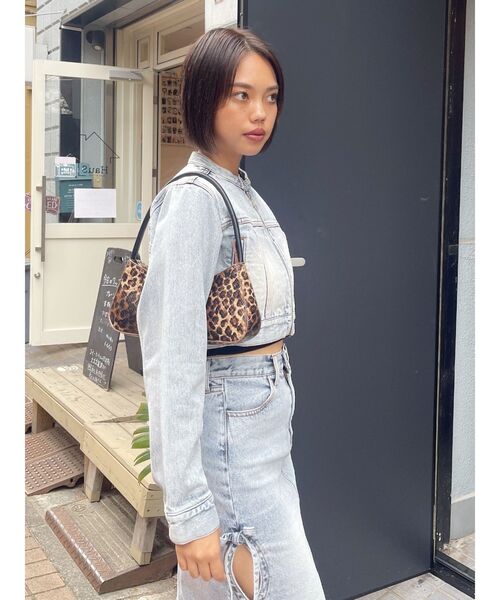 EVRIS(エヴリス)の「リボンモチーフバイカラーハンドBAG(ハンドバッグ・レディース・ブラウン/ブルー・FREE)」の3枚目の写真