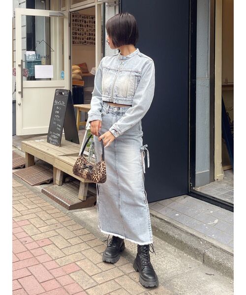 EVRIS(エヴリス)の「リボンモチーフバイカラーハンドBAG(ハンドバッグ・レディース・ブラウン/ブルー・FREE)」の5枚目の写真