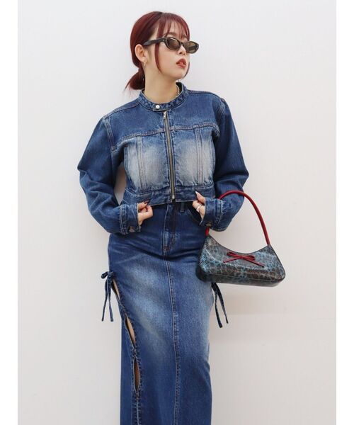 EVRIS(エヴリス)の「リボンモチーフバイカラーハンドBAG(ハンドバッグ・レディース・ブラウン/ブルー・FREE)」の8枚目の写真