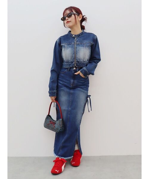 EVRIS(エヴリス)の「リボンモチーフバイカラーハンドBAG(ハンドバッグ・レディース・ブラウン/ブルー・FREE)」の9枚目の写真