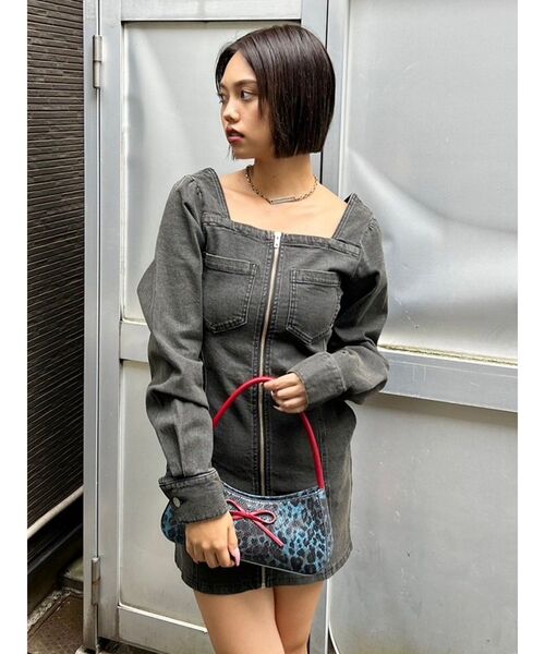 EVRIS(エヴリス)の「リボンモチーフバイカラーハンドBAG(ハンドバッグ・レディース・ブラウン/ブルー・FREE)」の13枚目の写真