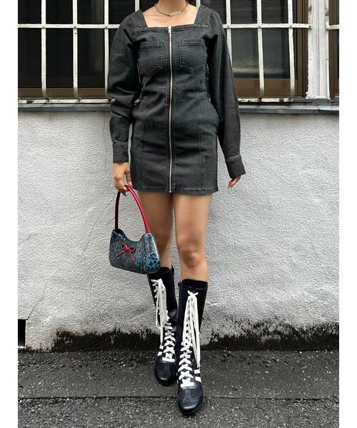 EVRIS(エヴリス)の「リボンモチーフバイカラーハンドBAG(ハンドバッグ・レディース・ブラウン/ブルー・FREE)」の14枚目の写真