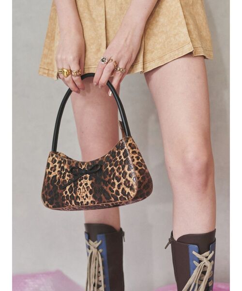 EVRIS(エヴリス)の「リボンモチーフバイカラーハンドBAG(ハンドバッグ・レディース・ブラウン/ブルー・FREE)」の17枚目の写真