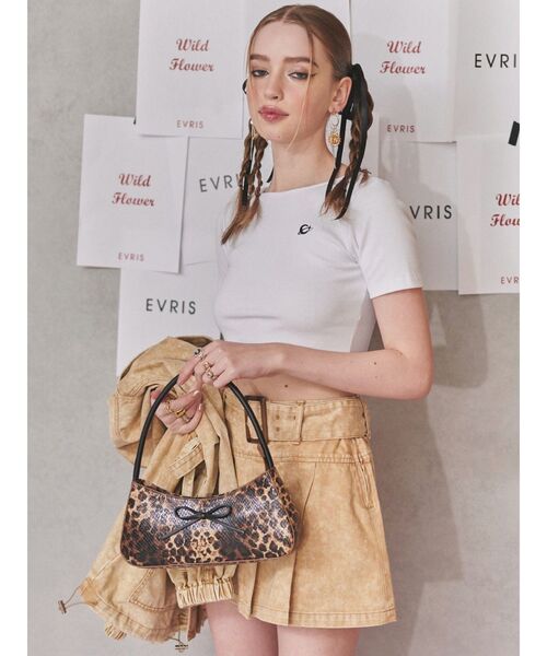 EVRIS(エヴリス)の「リボンモチーフバイカラーハンドBAG(ハンドバッグ・レディース・ブラウン/ブルー・FREE)」の18枚目の写真