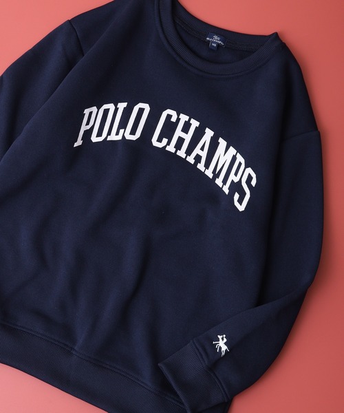 POLOCHAMPS(ポロチャンプス)の「POLOCHAMPS オーバーサイズ裏起毛トレーナー KIDS(スウェット・キッズ・杢グレー/ダークグリーン/チャコールアッシュ/ネイビー/グレイッシュベージュ/ブラック・140/150/160/110/120/130)」の18枚目の写真