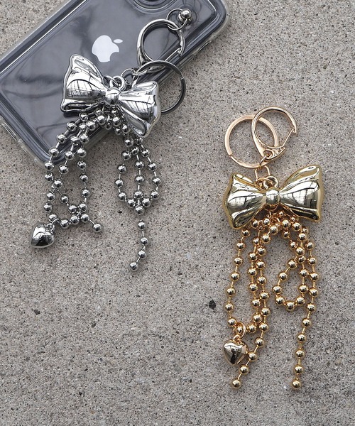 バブルリボンのじゃらづけチャーム（キーホルダー）｜minia（ミニア