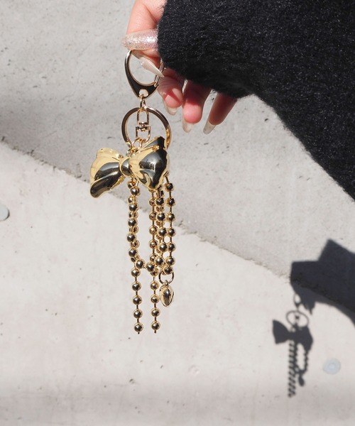 バブルリボンのじゃらづけチャーム（キーホルダー）｜minia（ミニア