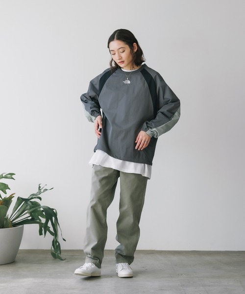 THE NORTH FACE/クルーネック トレーナー ナイロンピステ 日本未発売 THE NORTH FACE/ザ・ノースフェイス BANDON WOVEN CREWNECK