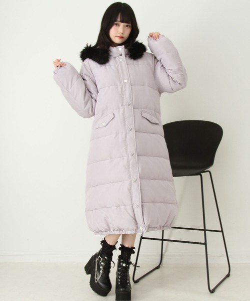 夢大✨リバーシブル✨シルク&シェアードラビットファーコート フード付き 夢大✨リバーシブル✨シルク&シェアードラビットファーコート