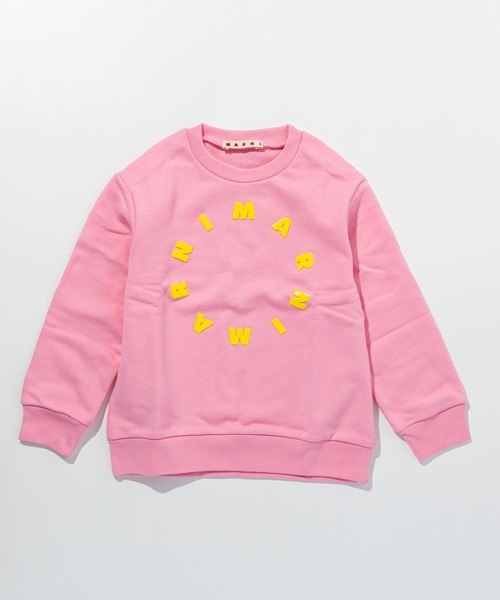 MARNI ピンク ロゴトレーナー MARNI】関税込☆ロゴ スウェットシャツ
