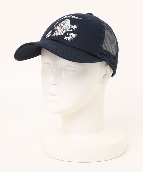 AVIREX（アヴィレックス）の「【AVIREX】EX SOUVENIR TIGER MOTIF MESH CAP/タイガーメッシュキャップ（キャップ・メンズ・グリーン/ベージュ/ブルー/ブラック・FREE）」の4枚目の写真