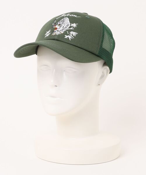 AVIREX（アヴィレックス）の「【AVIREX】EX SOUVENIR TIGER MOTIF MESH CAP/タイガーメッシュキャップ（キャップ・メンズ・グリーン/ベージュ/ブルー/ブラック・FREE）」の3枚目の写真