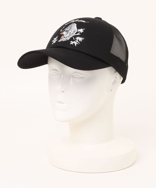 AVIREX（アヴィレックス）の「【AVIREX】EX SOUVENIR TIGER MOTIF MESH CAP/タイガーメッシュキャップ（キャップ・メンズ・グリーン/ベージュ/ブルー/ブラック・FREE）」の2枚目の写真