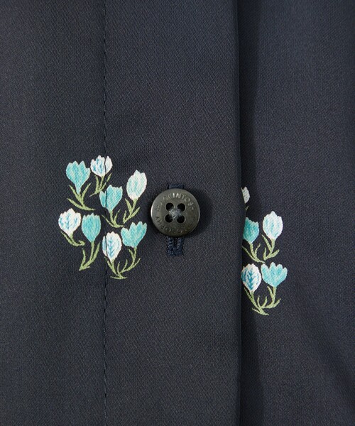 MACKINTOSH PHILOSOPHY(マッキントッシュ フィロソフィー)の「クロッカスプリントワンピース(ワンピース・レディース・ブラック/ダークネイビー・38/36)」の9枚目の写真