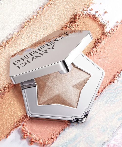 PERFECT DIARY（パーフェクト ダイアリー）の「スターダストダイヤモンドハイライト（ハイライト/シェーディング・レディース・N02 ライトシャンパン/N01 シルバーホワイト・FREE）」の3枚目の写真