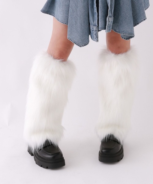 新品正規品dimmoire BABYSHEEPファー　ファーレッグウォーマー付き セール】☆アクリルファー☆/レッグウォーマー（レッグ