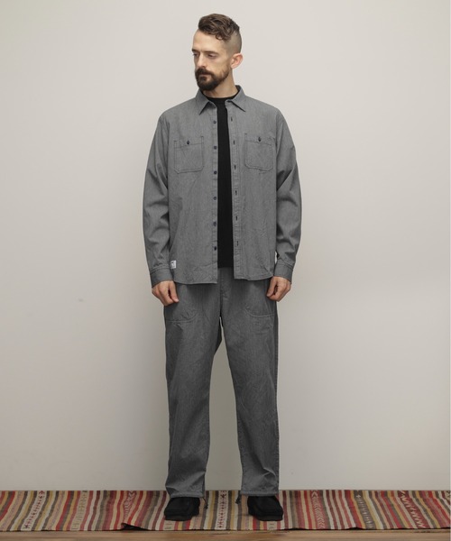 schott（ショット）の「Schott/ショット/COTTON COVERT SHIRT /コットン コバートシャツ（シャツ/ブラウス・メンズ・ネイビー/ブラック/ブラウン・XL/S/M/L/2XL）」の12枚目の写真