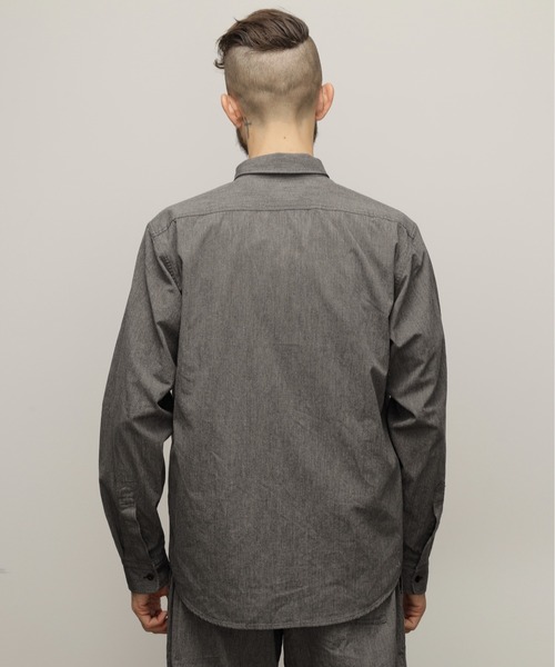 schott（ショット）の「Schott/ショット/COTTON COVERT SHIRT /コットン コバートシャツ（シャツ/ブラウス・メンズ・ネイビー/ブラック/ブラウン・XL/S/M/L/2XL）」の6枚目の写真