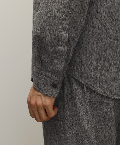 schott（ショット）の「Schott/ショット/COTTON COVERT SHIRT /コットン コバートシャツ（シャツ/ブラウス・メンズ・ネイビー/ブラック/ブラウン・XL/S/M/L/2XL）」の10枚目の写真