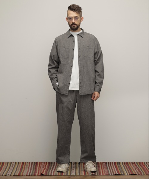 schott（ショット）の「Schott/ショット/COTTON COVERT SHIRT /コットン コバートシャツ（シャツ/ブラウス・メンズ・ネイビー/ブラック/ブラウン・XL/S/M/L/2XL）」の11枚目の写真