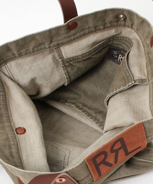 完売品 25SS RRL レザートリム ツイル トートバッグ 新品 レザートリム ツイル トート（トートバッグ）｜RRL（ダブル