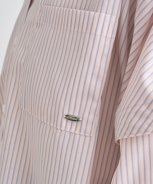 earth music&ecology（アースミュージックアンドエコロジー）の「2wayショルダードロストリボンシャツ（シャツ/ブラウス・レディース・サックスブルー/ホワイト/ピンク・FREE）」の18枚目の写真