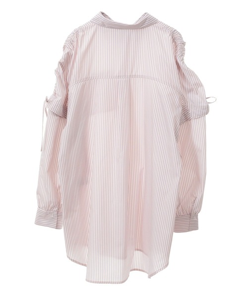 earth music&ecology（アースミュージックアンドエコロジー）の「2wayショルダードロストリボンシャツ（シャツ/ブラウス・レディース・サックスブルー/ホワイト/ピンク・FREE）」の21枚目の写真