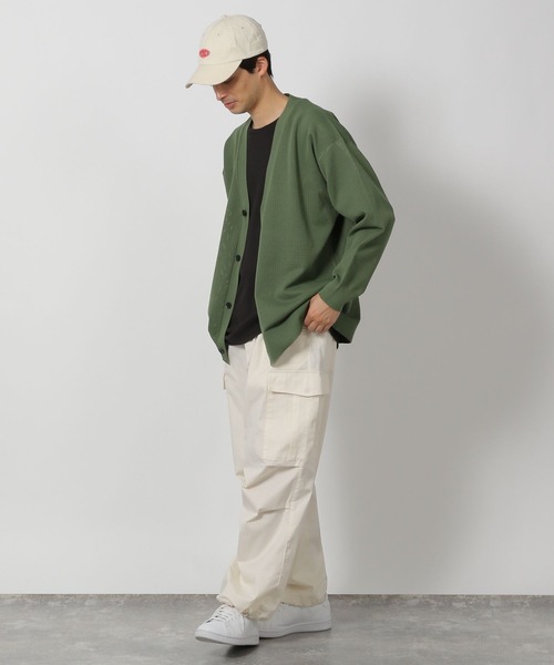 LAKOLE（ラコレ）の「AIRニットカーディガン / 287590（カーディガン/ボレロ・メンズ・カーキ/ブラック/アイボリー/ライトグレー/イエロー・LARGE/MEDIUM）」の20枚目の写真