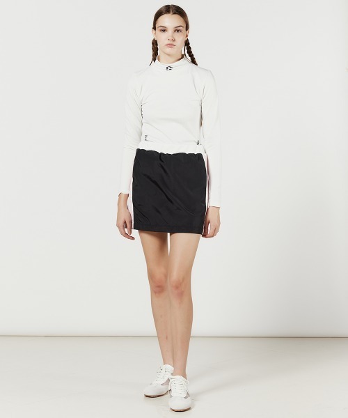 DOUBLE STANDARD CLOTHING(ダブルスタンダードクロージング)の「PIN DEAD×ESSENTIAL/ オリジナルロゴミニスカート(スカート・レディース・サックスブルー/ピンク・38/36)」の14枚目の写真