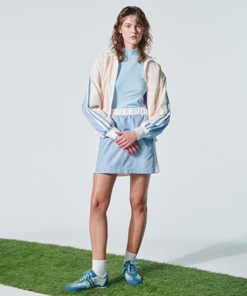 DOUBLE STANDARD CLOTHING(ダブルスタンダードクロージング)の「PIN DEAD×ESSENTIAL/ オリジナルロゴミニスカート(スカート・レディース・サックスブルー/ピンク・38/36)」の16枚目の写真